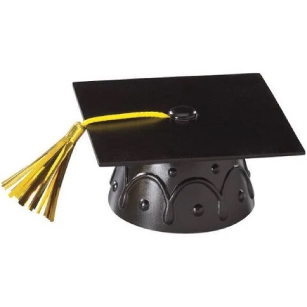 Set of 4 Graduation Cap Cake Toppers